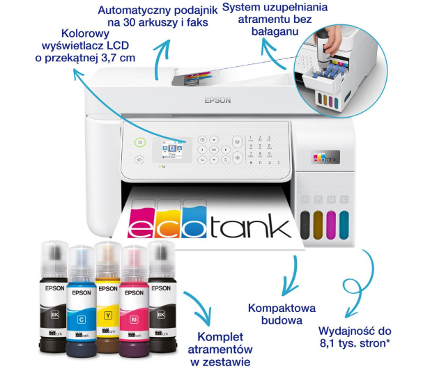 EPSON  EcoTank L5316  C11CJ65413 - 1247306 - zdjęcie 2